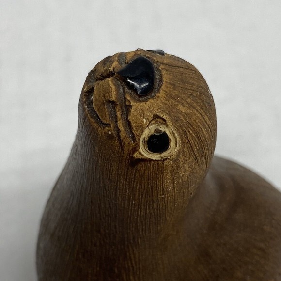 Artesania Rinconada Brown Seal Figurine Signed Animal Uruguay Handcrafted - Picture 5 of 9